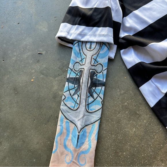 Spooktacular Creations Kids Prisoner Black & White Striped Costume | Size Large - Picture 6 of 16